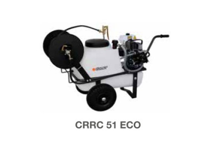 Тележка CRRC 51 ECO 2-х колесная с баком 50 л, 5 метров шланг 8х14 пистолет 600 мм
