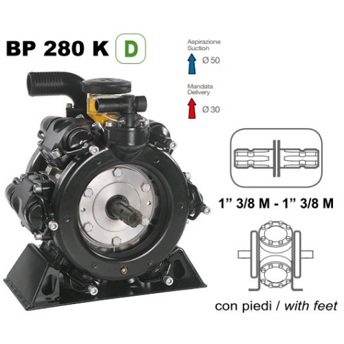 Насос мембранный Comet® серия ВP280 (248л/мин; 20 бар); вал ВОМ 13/8