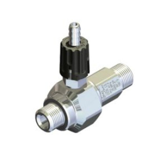 Удлиненный эжектор для моющих средств регулируемый сопло 1,8; вход 3/8ш- выход 3/8ш. (нерж)