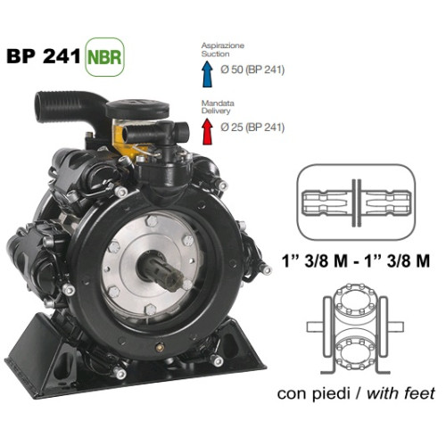 Насос мембранный Comet® серия ВP241 (222 л/мин; 20 бар); вал ВОМ 13/8