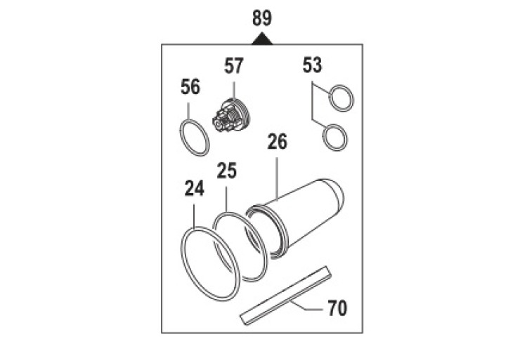 Ремкомплект насоса серии APS 96: мембрана NBR (KIT89)