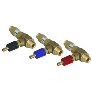 Удлиненный регулируемый эжектор для моечных средств сопло 1,4; вход 3/8ш- выход 3/8ш. (красный)