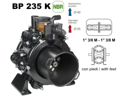 Насос мембранный Comet® серия ВP235 (222 л/мин; 20 бар); вал ВОМ 13/8
