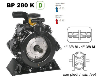 Насос мембранный Comet® серия ВP280 D (248л/мин; 20 бар); вал ВОМ 13/8