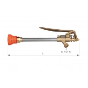 Пистолет распылительный  40 бар, копье 600 мм, форсунка 1,5 мм, вход Ш1/2