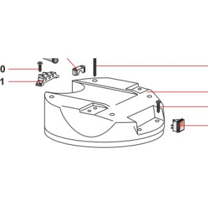 Верхняя крышка для пылесоса MEC, пластик 03061G5