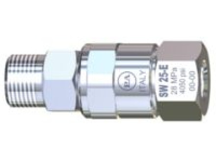 Поворотное устройство прямое SW25-E с подшипником из нерж. стали для консоли (нерж); 3/8ш-3/8г