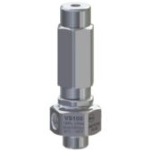 Клапан предохранительный VS 100 - Aisi 316 - Витон вход 1/4г;выход 1/4г  20 л/мин 140 бар