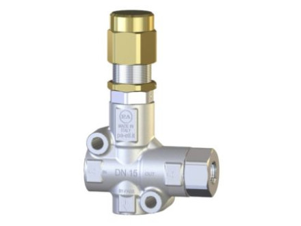 Регулировочный клапан VB 83, вход 1/2 г. выход 1/2 г.  90 °C 60 л/мин 880 бар нерж.
