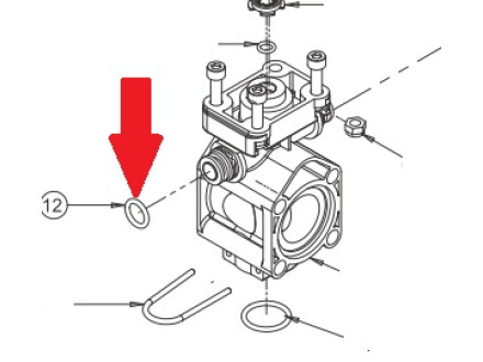 Уплотнительное кольцо 2,62х12,37 VITON