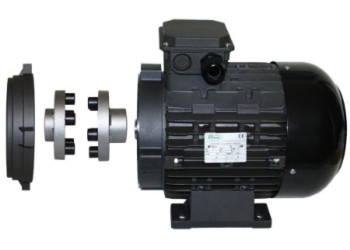 Двигатель Ravel 5,5 кВт, 380B H112 полый вал d 24 мм с эластичной муфтой, 2600A RVJ