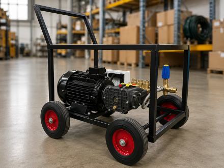 АВД Тритон Mazzoni 50/150 Nicolini 11 KW BY (на раме с колесами электрика с теплозащитой)