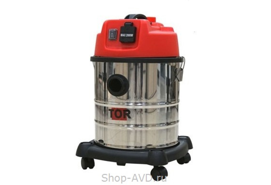 TOR WL092-20L INOX Компактный водопылесос для работы с электроинструментом TOR WL092-20L INOX Компактный водопылесос для работы с электроинструментом