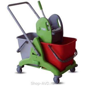 Euromop Тележка уборочная пластиковая Spazio 2P 2х25 л