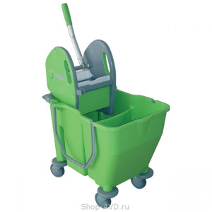 Euromop Ведро на колёсах с отжимом и перегородкой 2х15 л