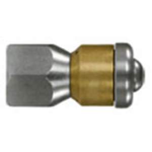 Форсунка вращающаяся каналопромывочная (вход 1/4внут, 3 отверстия, размер 040)